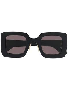 Gucci Eyewear солнцезащитные очки в квадратной оправе с логотипом Interlocking G