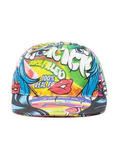 Moschino кепка с прямым козырьком