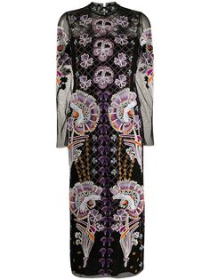 Temperley London embroidered-design midi dress