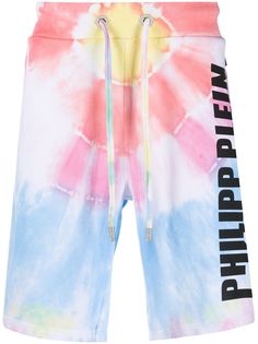 Philipp Plein спортивные шорты с принтом тай-дай
