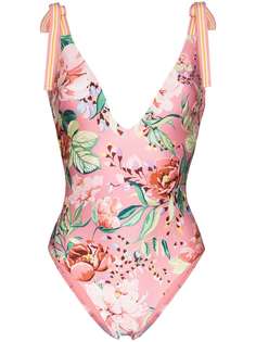 Zimmermann floral print V-neck swimsuit
