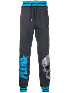 Philipp Plein спортивные брюки с металлическим логотипом