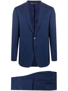 Canali костюм-двойка узкого кроя