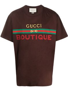 Gucci футболка оверсайз с принтом Gucci Boutique