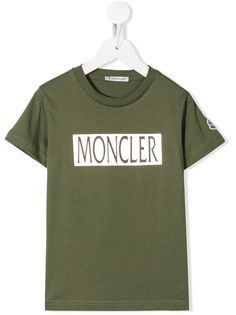 Moncler Kids футболка свободного кроя с логотипом