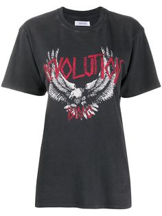 ANINE BING longline logo T-shirt