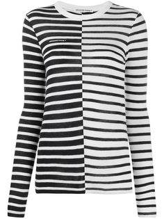 Alexander Wang long-sleeved striped T-shirt