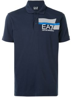 Ea7 Emporio Armani рубашка поло с логотипом