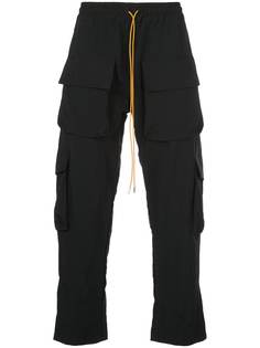 Rhude брюки карго с поясом на завязках