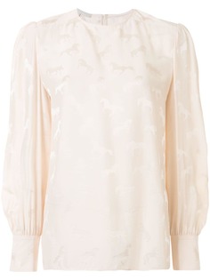 Stella McCartney жаккардовая блузка Horse
