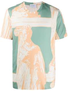 Salvatore Ferragamo Fountain of Neptune print T-shirt