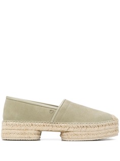 Salvatore Ferragamo maxi sole leather espadrilles