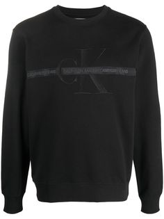 Calvin Klein Jeans толстовка с круглым вырезом и вышитым логотипом