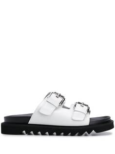 Moschino шлепанцы с пряжками