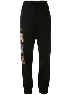 MSGM спортивные брюки с вышивкой
