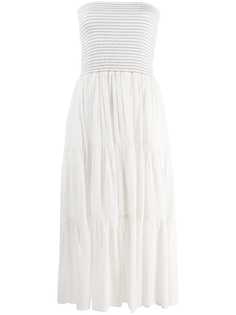 Pinko ярусное платье с открытыми плечами