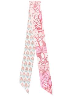 Hermès платок с абстрактным принтом