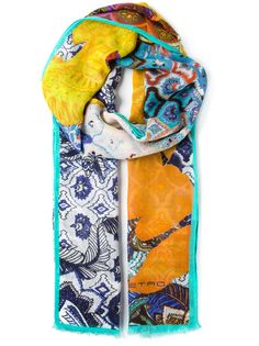 Etro шарф с принтом