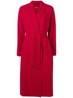 Max Mara Studio однобортное пальто с поясом