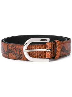Orciani snake effect buckle belt
