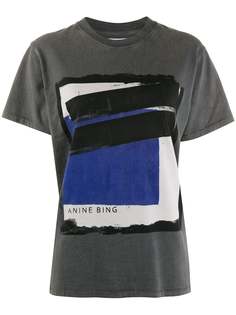 ANINE BING brush stroke-print T-shirt