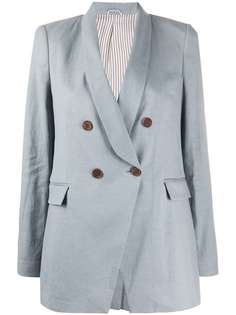 Brunello Cucinelli блейзер асимметричного кроя