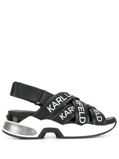 Karl Lagerfeld кроссовки Ventura с логотипом и ремешками