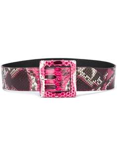 Orciani embossed snakeskin-effect belt
