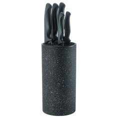 Набор AURORA 5 ножей с подставкой черный