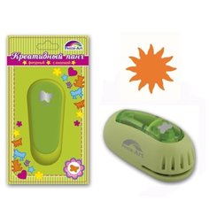 Дырокол фигурный Феникс Солнце (45811) салатовый