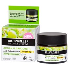 Dr. Scheller Cosmetics Argan & Amaranth Разглаживающий дневной крем для лица Аргана и амарант SPF 10, 50 мл