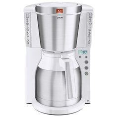 Кофеварка Melitta Look Therm Timer белый/серебристый