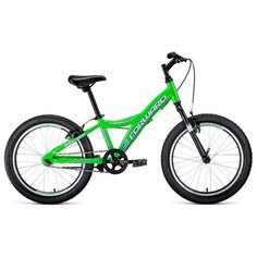 Подростковый горный (MTB) велосипед FORWARD Comanche 20 1.0 (2020) светло-зеленый/белый 10.5" (требует финальной сборки)