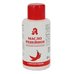 Аптечный союз Масло репейное с красным перцем для волос, 80 мл