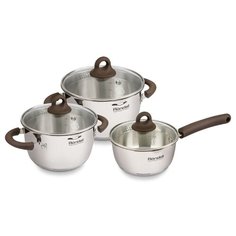 Набор посуды Rondell Aristokrat RDS-919 6 пр. стальной/коричневый