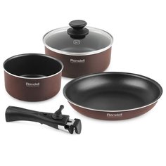 Набор посуды Rondell Kortado RDA-1012 5 пр. кофейно-коричневый