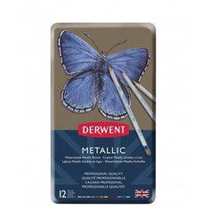 Derwent Цветные карандаши Metallic 12 цветов (D-0700456)