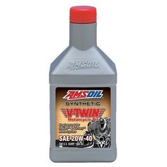 Моторное масло AMSOIL V-Twin Synthetic Motorcycle Oil 20W-40 0.946 л