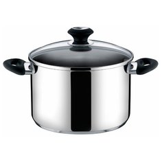 Кастрюля Tescoma Presto 728014 1,5 л, стальной/черный