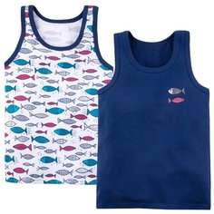 Майка Bossa Nova 2 шт., размер 30, синий/белый