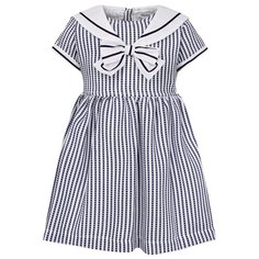 Платье Aletta размер 80, полоска/белый/синий