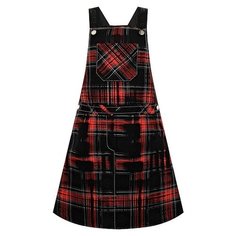 Сарафан Christian Dior размер 164, черный/красный/клетка