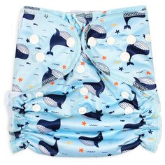 GlorYes! подгузник для плавания (3-18 кг) 1 шт. океан