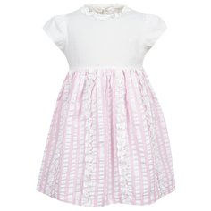Платье Il Gufo размер 80, белый/розовый