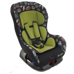 Автокресло группа 0/1 (до 18 кг) BamBola Bambino, зеленый/черный/путешествие