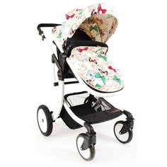 Коляска-трансформер Farfello Aimile 608-01-C white but, цвет шасси: белый