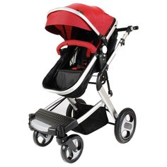 Коляска-трансформер Baby Faith 810 с автокреслом Wine red