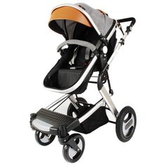 Коляска-трансформер Baby Faith 810 с автокреслом light grey
