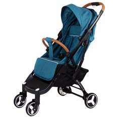 Прогулочная коляска Yoya Plus 3 (сумка-чехол, подстак., бампер, накидка на ножки, корзина д/пок, кож. чехол на ручку) Green/черная рама, цвет шасси: черный