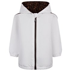 Ветровка FENDI размер 92, белый/коричневый